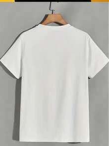 VIBE URBAN CREATIVE EDGE FRESH 180g T-Shirt, Comfortable And Soft, With Graphic Design, For Men, Women And Families, Summer Gift Idea, Casual Style For Festivals, Parties, Office, Team Building. - 白色 - 查看 2