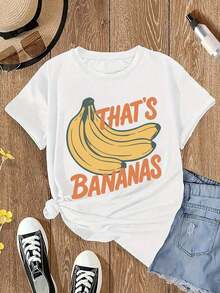 Camiseta de manga corta para mujer, camiseta de moda para mujer, camiseta con diseño estampado y cuello redondo, camiseta casual de manga corta con cuello redondo para mujer, conjuntos de verano, conjuntos de vacaciones para mujer, conjuntos de primavera para mujer, tops de verano, conjunto para el Día de San Patricio, conjunto de Pascua para mujer. - Blanco - Ver 2