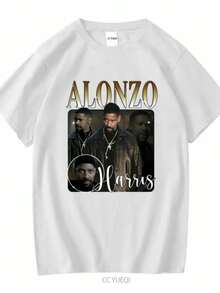 blusas para mujer Training Day Denzel Washington Alonzo Harris Movie T Shirt Black Cotton vintage Washed fashion Slightly graphic Stylish Casual - Blanco - Ver 1