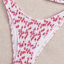 Nuevo traje de baño de dos piezas de estilo digital para mujer, en stock, conjunto de bikini para mujer. - Color de la imagen - Ver 3