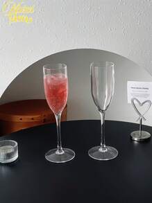 <举起你的酒杯，珍惜此刻>，香槟杯，经典香槟杯，优雅的祝酒杯[可重复使用] 回到学校 - 無色 - 查看 1