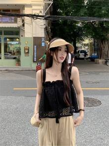Women Tops - Black - View 6