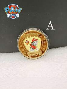 1pc INS Hot-Selling Paw Patrol Cartoon Metal Commemorative Coin Anime Peripheral Craft Decoration Souvenir Birthday Party Decor Birthday Gift - View 7