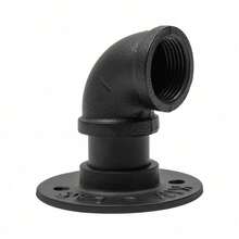 5ft Black Galvanized Iron Stair Handrail - Stylish Wall-Mounted Support - 預設 - 查看 10