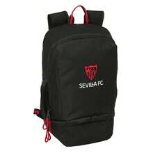 | Sevilla FC Unisex Shoe Backpack, Official License, Lower Compartment For Shoes With Zipper, Side Bottle Holder Pockets, Padded Back, One Size - Option 2 - View 1