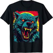 Werewolf Pop Art T-Shirt - Black - View 1