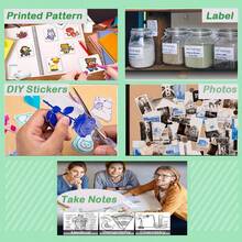 5/10 Rolls Mini Thermal Printer Sticker Paper, 57 X 25mm, Mini Pocket Printer Sticker Paper For Most Mini Portable Camera,Instant Camera Refill Mini Printer Paper For Photos,Sticky Notes,Printing Label - 57x25 Self-adhesive Thermal Paper - View 5