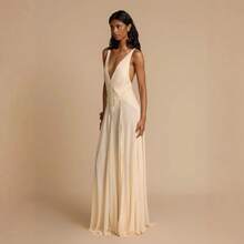 Women Long Dresses - màu trắng nhạt - Xem 3
