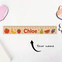 1 chiếc thước gỗ có thể tùy chỉnh tên, thước gỗ in hình hoạt hình dễ thương, thước gỗ cá nhân hóa với hình in sống động, quà tặng tựu trường, thước kẻ cá nhân hóa, dụng cụ học tập cho học sinh, thước gỗ có vạch chia rõ ràng, quà tặng tựu trường lý tưởng và dụng cụ toán học. - A - Xem 5