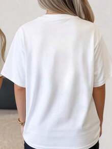 Camiseta de manga corta para mujer, camiseta Bangtan Come Back, atuendo para la gira mundial de conciertos para, camiseta del álbum , regalo para fans del , camiseta , camiseta Bangtan Jung Kook, camiseta de cuello redondo para mujer% algodón. - Blanco - Ver 2