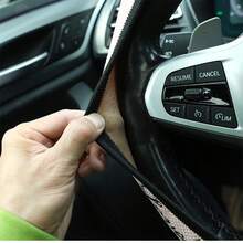 Cartoon Cute Rabbit Steering Wheel Cover, 38cm Universal Ice Silk Elastic No Inner Ring Steering Wheel Protective Cover, Comfortable Feel All Season Universal Steering Wheel Cover - Rabbit-shaped Elastic Handlebar Grips Without Inner Ring - View 5