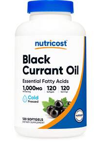 Nutricost Black Currant Oil (1000mg) 120 Softgels - Essential Fatty Acids, Cold Pressed, GMO-Free - 120抽 - 查看 6