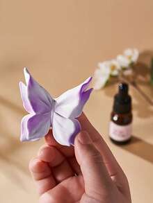 1个3D蝴蝶硅胶蜡烛模具，手工双层蜡烛模具 - A-白色 - 查看 5
