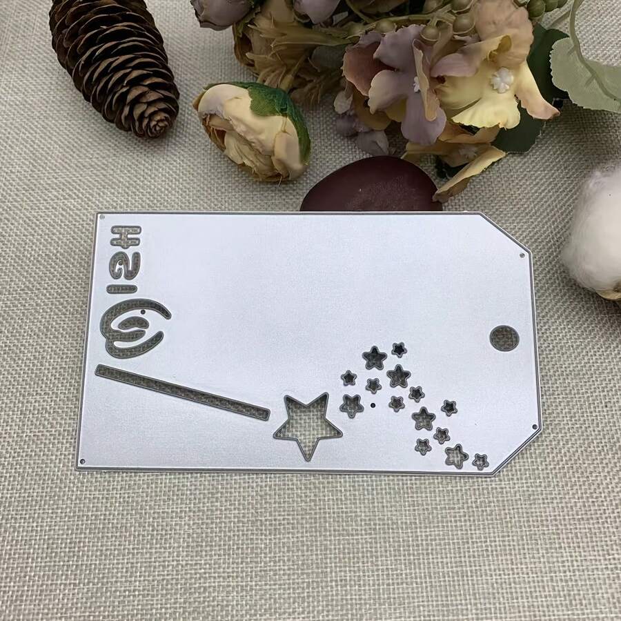 金属一体式标签书签切割模具,用于制作标签、模切便签和压花模板,适用于剪贴簿、DIY相册和纸卡装饰。 - mc985 - 查看 1