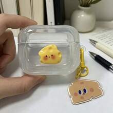 創意可愛起司設計吊飾，適用於 Apple 保護殼、無線藍牙耳機保護殼 - 彩色 - 查看 6