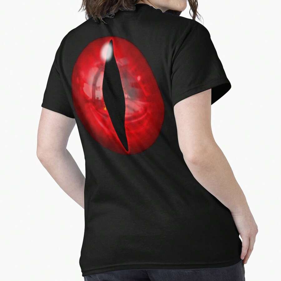 Red Dragon Eye Classic T-Shirt Camiseta 100% Algodón Unisex - Playera Casual Premium de Corte Cómodo - Negro - Ver 1