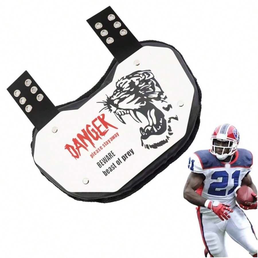 1 Piece Of Professional Rugby Back Pads Football Match Training Waist Protection American Football Back Armor Accessories Sports Protection - Multicolor - View 1