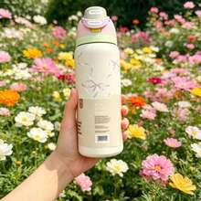 32oz Stainless Steel Insulated Water Bottle - Leak-Proof Sports Water Bottle With Dual Function Spout, Flip Lid Straw And Wide Mouth Design - 24 Hour Temperature Retention - Suitable For Fitness, Travel And Daily Use - Multicolor - View 9