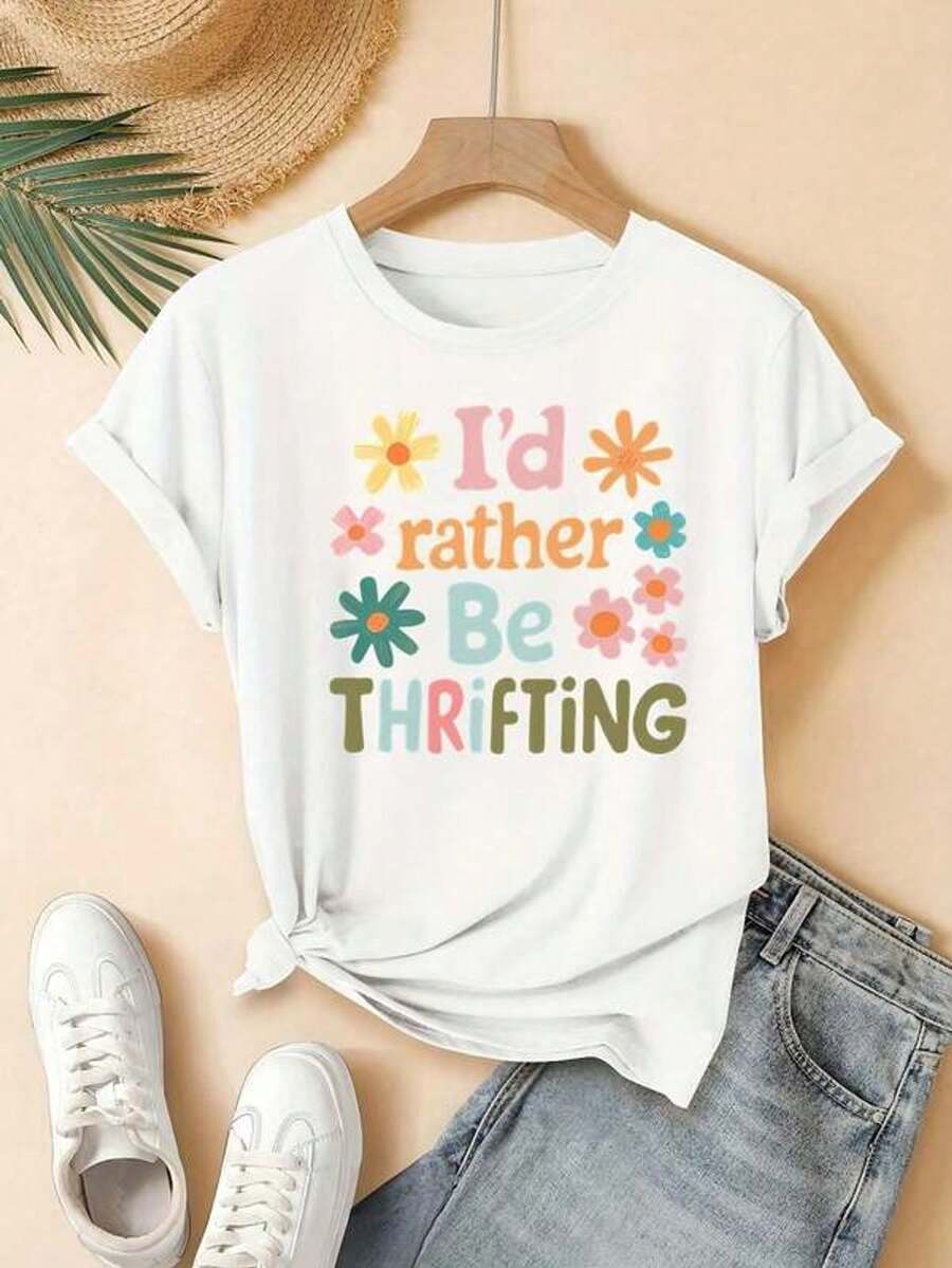 New Arrivals In Women's Summer Fashion, Creative Design With LOLLI Lettering, Beautiful, Elegant, Stylish, Korean Style Casual Clothing For Spring And Summer, T-Shirts. - 白色 - 查看 1