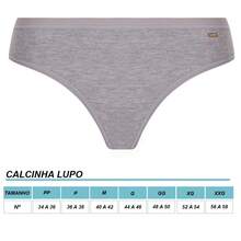 LUPO Loba Cotton Bikini Panties With Elastane 40353-001 - 石楠灰 - 查看 2