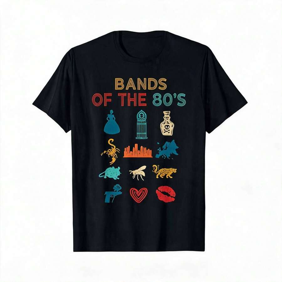 Woman T-Shirt Retro Popular Music Bands Of The 90s Funny Vintage Rock T-Shirt,Schools Out For Summer Shirt - Retro shirt002 - 查看 1