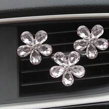 1 pezzo Scatola portaoggetti multifunzionale per sedile auto, realizzata in pelle PU, include portabicchiere, slot per telefono, portaombrello, portarifiuti, mantiene ordinato l'interno dell'auto - 3/5 pezzi di fermaglio decorativo a forma di fiore di cristallo - View 6