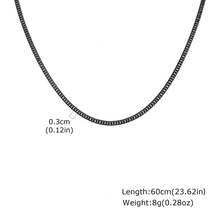 1件 3mm/5mm/7mm/9mm 不鏽鋼鍊條項鍊，極簡時尚男士項鍊，粗/細鍊條，黑色/金色/銀色，防水飾品，送給男朋友/父親的禮物，中性，夏季配件 - NC1982 - 查看 40