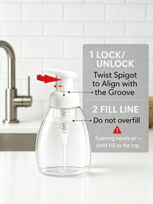 Foam Soap Dispenser Bottle For Concentrated Or Regular Soap, Refillable Empty Plastic Container For Liquid Soap, Suitable For Kitchen, Bathroom And Commercial Use - Multiple Styles - View 6