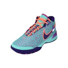 Nike Lebron NXXT Mens Genisus Basketball Shoes - 翠綠色 鮮豔的紫色 - 查看 7
