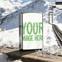Personalized Lighter Case With Your Photo & Text, Custom Logo Metal Lighter Cover, Unique Birthday Anniversary Gift For Men, Husband, Dad (Case Only, No Fluid) - Printing - View 4