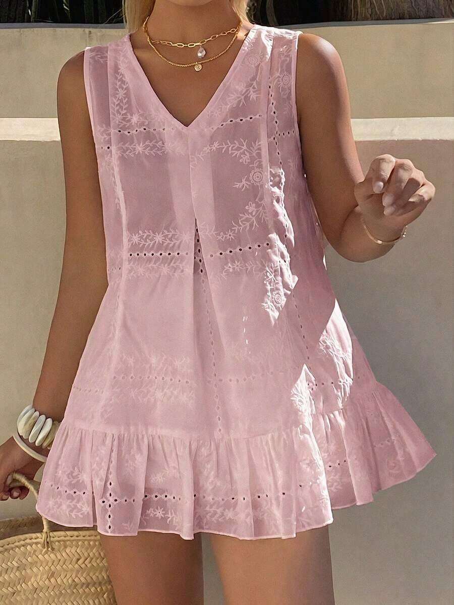 Women Midi Dresses - Rose - View 1