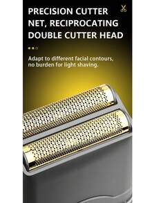 Kemei 1pc KM-T389 Men's Electric Shaver, Portable Reciprocating Shaver, Type-C Fast Charging Long-Lasting Shaver With LED Display, Upgraded Beard Trimmer, Gift For Father/Boyfriend - Multicolor - View 5