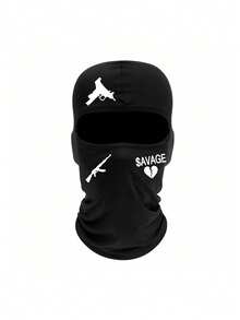 1pc/2pcs Printed Balaclava Face Mask, Unisex Ski Mask For UV Protection, Windproof, Suitable For Hiking, Fishing, Cycling - R - View 45