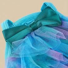 Pet Mesh Cake Skirt, Fashionable Clothes For Spring, Summer & Autumn, Colorful Mesh Pet Vest, Breathable - Blue - View 3