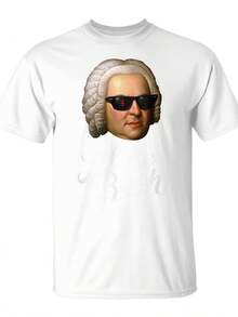 Camiseta unisex de uso diario con estampado de Bach, John , Brandenburg, Músico, Barroco, Clásico, 2025, Divertida, Navidad, Creativa, Camiseta de hombre, Moda de verano, Ropa urbana, Camiseta estampada cómoda y de alta calidad, Algodón puro 220g, blusas para mujer, playeras de mujer, vestidos casuales para mujer, y2k, playeras deportivas para mujer, camisetas de verano, ropa de mujer, Moda perfecta para el uso diario. - Blanco - Ver 6