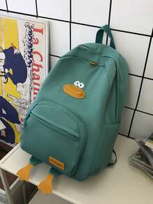 2026 New High-Value Simple Large Capacity Student Backpack, Suitable For Middle School - Green - View 4
