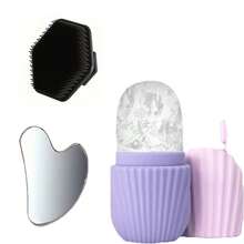 Bộ lăn đá lạnh mặt gồm 1 con lăn đá, 1 cọ làm sạch, 1 bảng Gua Sha, 1 con lăn đá lạnh mặt, con lăn đá lạnh giúp giảm bọng mắt và mặt, massage mặt tạo đường nét và tăng cường vẻ rạng rỡ cho làn da, khuôn hình khối lập phương con lăn đá lạnh mặt, có thể tái sử dụng và chống rò rỉ, làm đẹp, sản phẩm chăm sóc da, spa, tự chăm sóc, dụng cụ chăm sóc da, chăm sóc da mặt, dụng cụ thẩm mỹ, massage, dụng cụ massage mặt, con lăn mặt - Nhiều màu - Xem 13