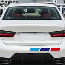 Universal Fit Red Blue Racing Stripes Decal, 19.7''x2'' Auto Decal Kit For Car Door Side Fender Hood Bumper, Exterior Interior Vinyl Sticker For Sedan, SUV, Truck, 2pcs - 3色 - 查看 5