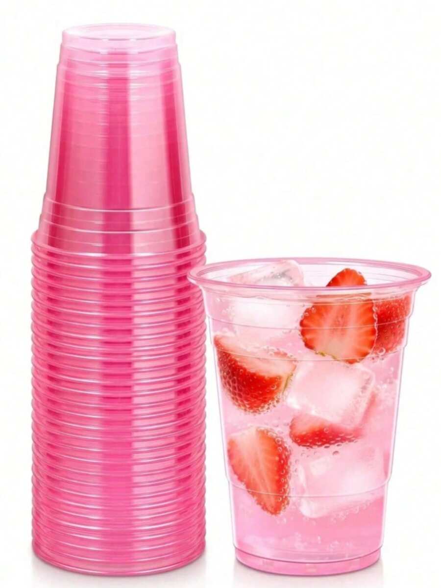 Bộ 50/25/12/5 ly cocktail màu hồng thanh lịch, thích hợp đựng sâm panh, nước ép, kem, sữa lắc, tráng miệng, phù hợp cho đám cưới, kỷ niệm, ngày Valentine, sinh nhật, tiệc tùng, Giáng sinh, quán bar, họp mặt. - Xem 1