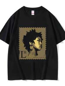 playeras de mujerVintage 90s Comic Style Lauryn Hill Inspired The Miseducation of Lauryn Hill Graphic Tshirt Men Women Hip Hop Oversized T-shirt - Negro - Ver 1