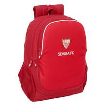 | Large Rolling Backpacks Sevilla FC Compact Evolution Removable Washable And Water Resistant, 6" With USB Double Padded Compartment, Hidden Anti-Theft Zipper, Organizer, Red, 6? - Option 3 - View 2