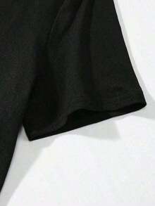 Camiseta Blanca de Moda para Mujer, Talla Grande, con Diseño de Alas de Ángel Brillantes, Blusa Casual de Manga Corta y Cuello Redondo, Adecuada para Primavera/Verano, Ropa de Mujer - Negro - Ver 7