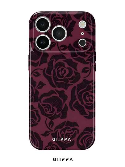GIIPPA 1. Ốp lưng điện thoại họa tiết hoa hồng đỏ tía cho iPhone 17 Pro Max, tương thích với iPhone 16 Pro Max, 15 Pro Max, 14 Pro Max, kiểu dáng Hàn Quốc thời trang và độc đáo, phù hợp với các dòng 11/12/13/14/15/42 Pro Max Plus, thiết kế thanh lịch phù hợp cho cả nam và nữ, món quà lý tưởng cho Giáng sinh, Ngày Valentine, Lễ Phục sinh, mùa cưới và sinh nhật dành cho bạn gái.
