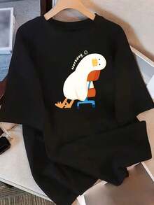 Playera Pura  Mujer, Manga Corta, Diseño Exclusivo y Estampado, Nueva Colección Verano , Holgada, , camisetas de mujer algodón - Estilo - Ver 6