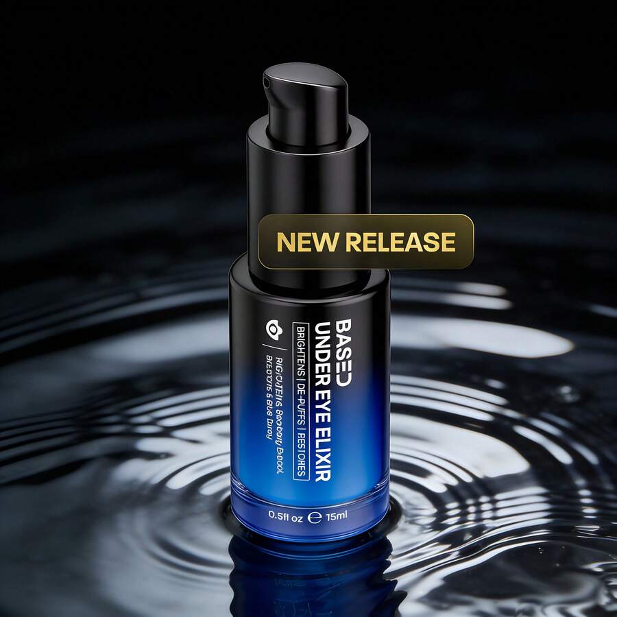 BASED Under Eye Elixir | Brightens, De-Puffs & Revitalizes Under Eyes | Simple, Effective, BASED. - 1PCS - View 1