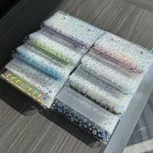 A6透明星形双环笔记本，软透明封面，大容量笔记本套装，便携式贴纸笔记本，适用于K-POP专辑、相册、3D贴纸、集邮册、贴纸书、日记本、文件整理本、贴纸收藏、笔记本、计划本、储蓄本、DIY手账、相册、预算本、文件夹，PP透明内芯，PET双面离型纸，学校及办公用品 - A6 - 查看 10