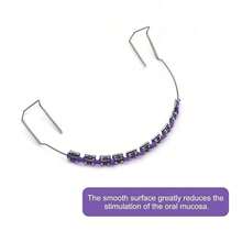 Braces Clip On Teeth Braces, Fashion Hop Teeth Jewelry With Brackets & Wire, Removable Grills Accessory Party Costume Cosplay Daily Look - 紫色 - 查看 5
