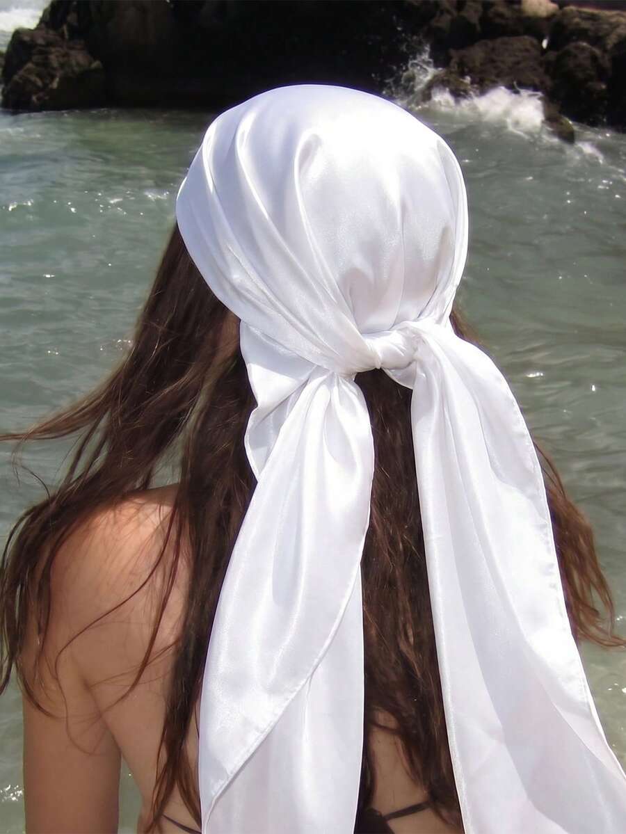 1 chiếc khăn bandana satin sang trọng kiểu cung điện Bohemia, phụ kiện thời trang mùa xuân mới, có thể dùng làm thắt lưng, trang trí túi xách, ruy băng, băng đô hoặc khăn trùm đầu, lý tưởng để tôn lên vẻ ngoài tổng thể của bạn.