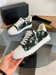 Giày Numeris dành cho nam và nữ, giày unisex, đa năng, phong cách đường phố, giày thể thao casual mùa thu đông, đế dày, tăng chiều cao, giày casual đôi cổ điển thời trang bằng vải canvas. - màu xanh lá - Xem 4