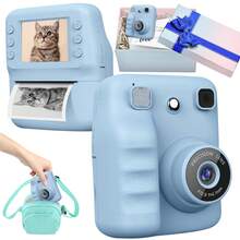 Kids Instant Print Camera Set With Gift Box 1080P HD Selfie Video Camera 2.4" LCD Screen Multiple Creative Modes Rechargeable Battery USB Cable Included Gift Choice For Midsummer Birthdays Graduation Season Back To School Special Occasions - Multicolor - View 23